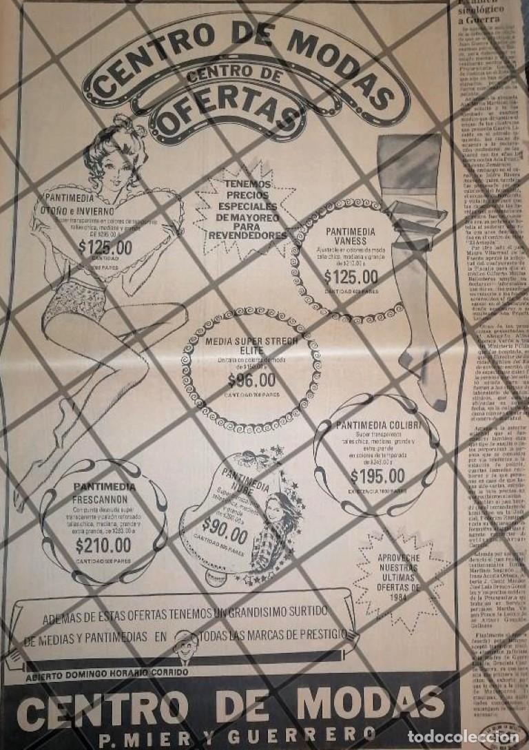 Collezionismo di affissi: CARTEL PUBLICITARIO RETRO MONTERREY. TIENDA CENTRO DE MODAS