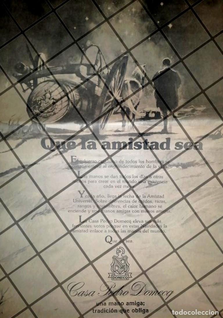 Collezionismo di affissi: CARTEL PUBLICITARIO RETRO CASA PEDRO DOMEQC 1984