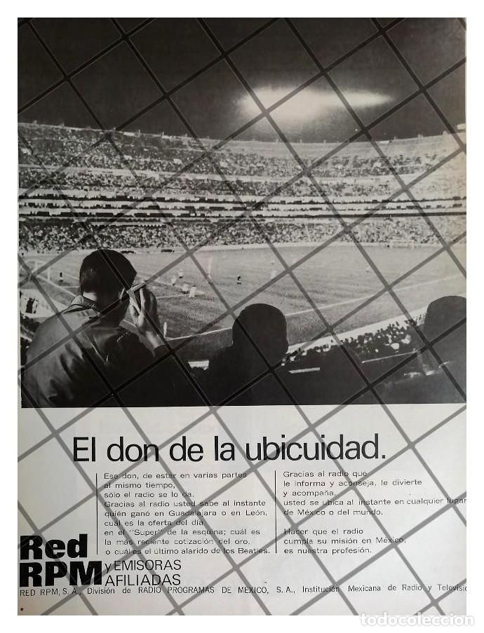 Coleccionismo de carteles: AFICHE RETRO RADIO PROGRAMAS DE MEXICO 1968 - Foto 1