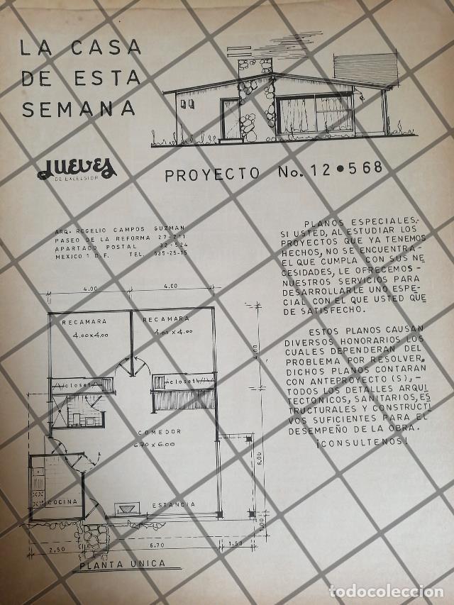 Collezionismo di affissi: PUBLICIDAD FIRMA ARQUITECTO. ROGELIO CAMPOS GUZMAN 1969