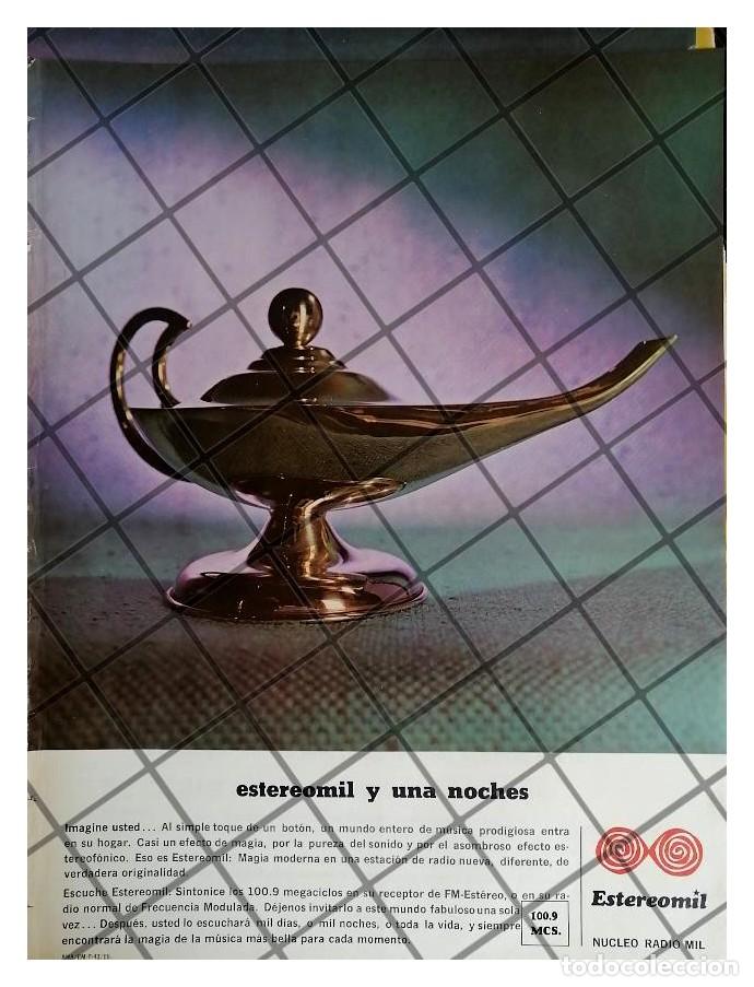 Collezionismo di affissi: AFICHE RETRO EMISORA DE RADIO NUCLEO RADIO MIL 1967