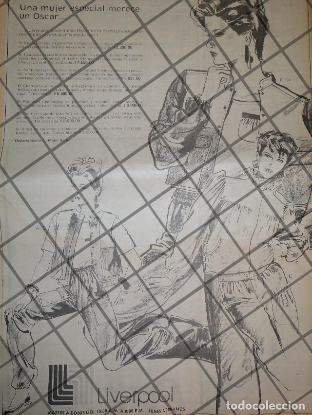 Collectionnisme d'affiches: CARTEL PUBLICITARIO RETRO MONTERREY. TIENDAS LIVERPOOL 1984 93