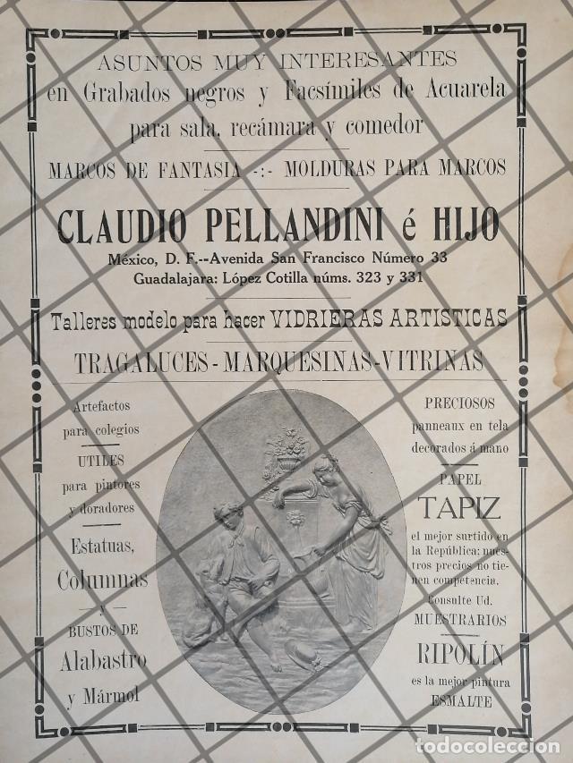 Collectionnisme d'affiches: PUBLICIDAD ANTIGUA TIENDA CASA CLAUDIO PELLANDINI 1911 37