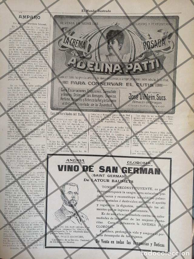 Collectionnisme d'affiches: CARTEL PUBLICITARIO ANTIGUA 1911 ADELINA PATTI Y OTROS /4