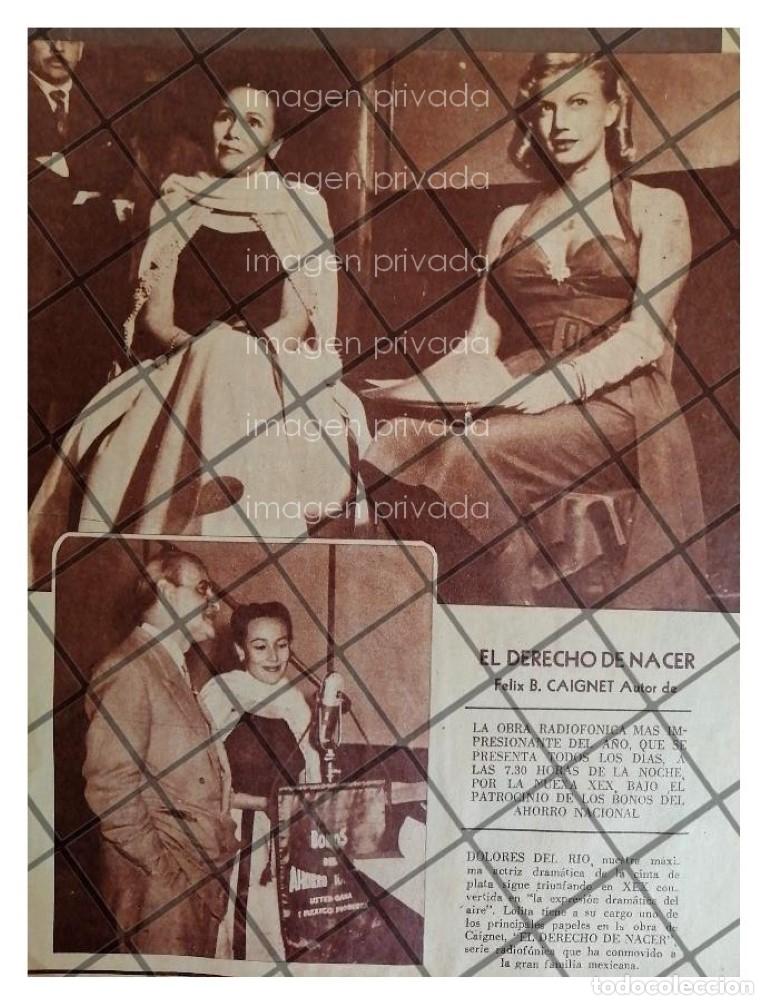 Collectionnisme d'affiches: AFICHE RETRO DOLORES DEL RIO XEX RADIO EL DERECHO DE NACER