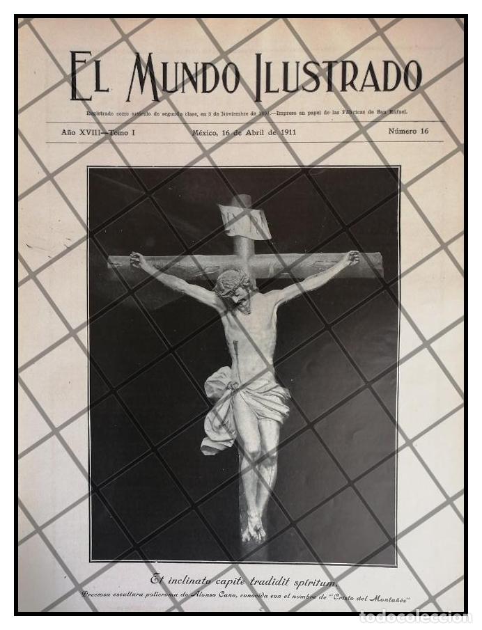Collectionnisme d'affiches: PORTADA ANTIGUA 1911 JESUCRISTO CRUCIFICADO /ARTE SACRO