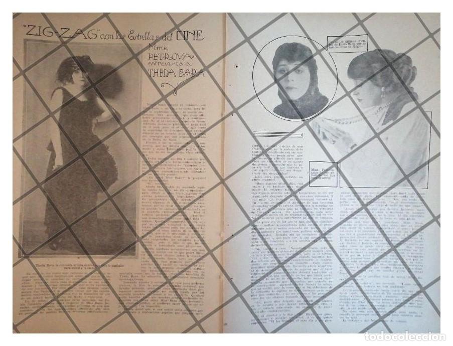 Collectionnisme d'affiches: AFICHE ANTIGUO ENTREVISTA A THEDA BARA 1920 CINE MUDO