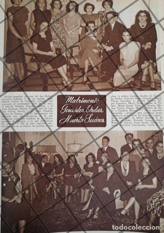 Collectionnisme d'affiches: AFICHE ANTIGUO BODA CIVIL DE MATILDE GONZALEZ ORDAZ 1948