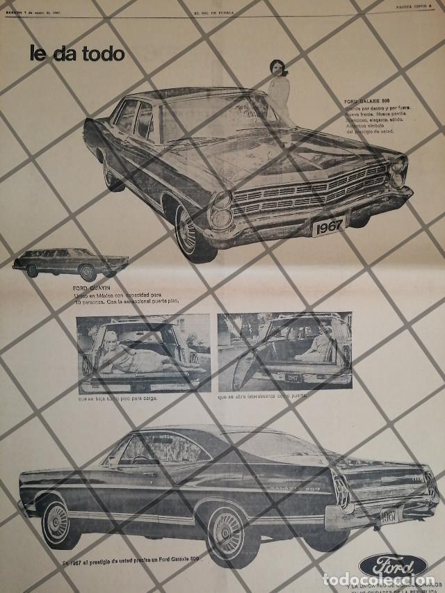 Collectionnisme d'affiches: CARTEL RETRO AUTOS FORD GALAXIE 500 1967 12