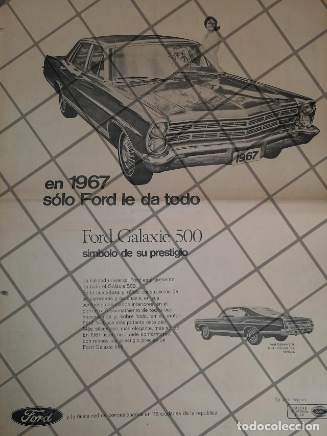 Collectionnisme d'affiches: CARTEL RETRO AUTOS FORD GALAXIE 500 1967 11