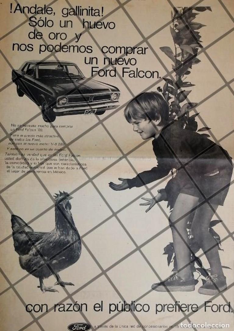 Collectionnisme d'affiches: CARTEL RETRO AUTOS FORD FALCON 1970 T. POSTER 1969