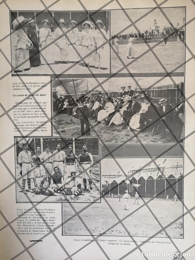 Collectionnisme d'affiches: AFICHE ANTIGUO TORNEO DE TENIS EN EL CLUB JUNIOR 1911