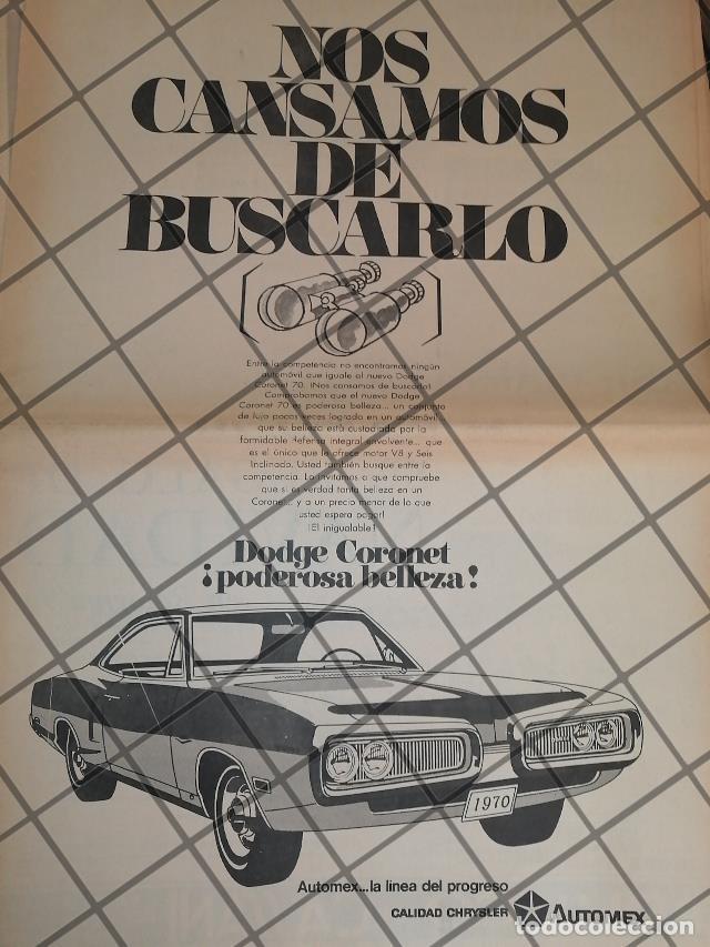 Collectionnisme d'affiches: CARTEL RETRO AUTOS DODGE CORONET 1970. T POSTER