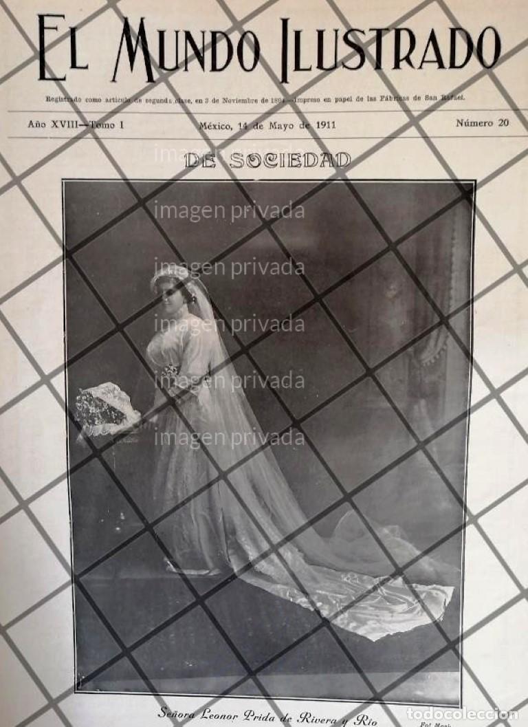 Collectionnisme d'affiches: PORTADA ANTIGUA 1911 BODA. LEONOR PRIDA SANTACILIA 1911