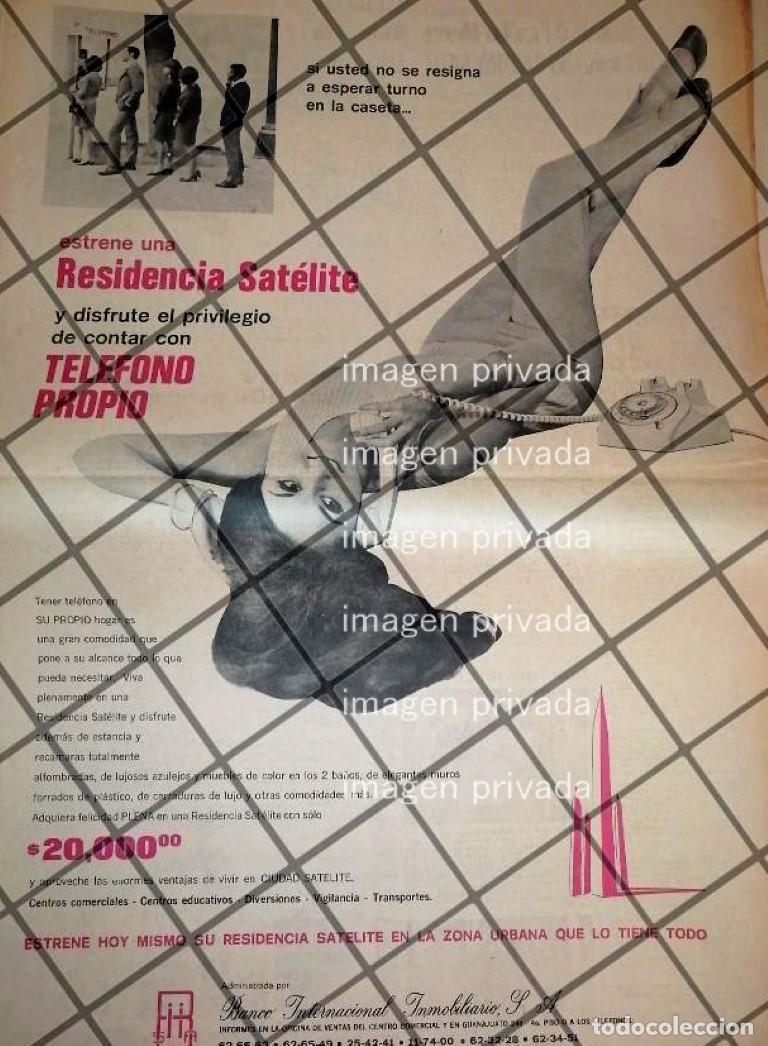 Collectionnisme d'affiches: PUBLICIDAD RETRO COLONIA CIUDAD SATELITE D.F. 1969 T. POSTER 3