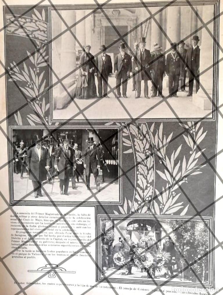 Sammeln von Plakaten: AFICHE ANTIGUO 1911 FESTEJOS BATALLA DEL 5 DE MAYO