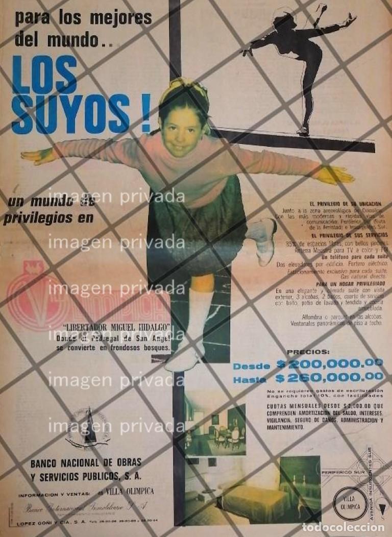 Sammeln von Plakaten: PUBLICIDAD RETRO COLONIA VILLA OLIMPICA. 1969 6 T. POSTER