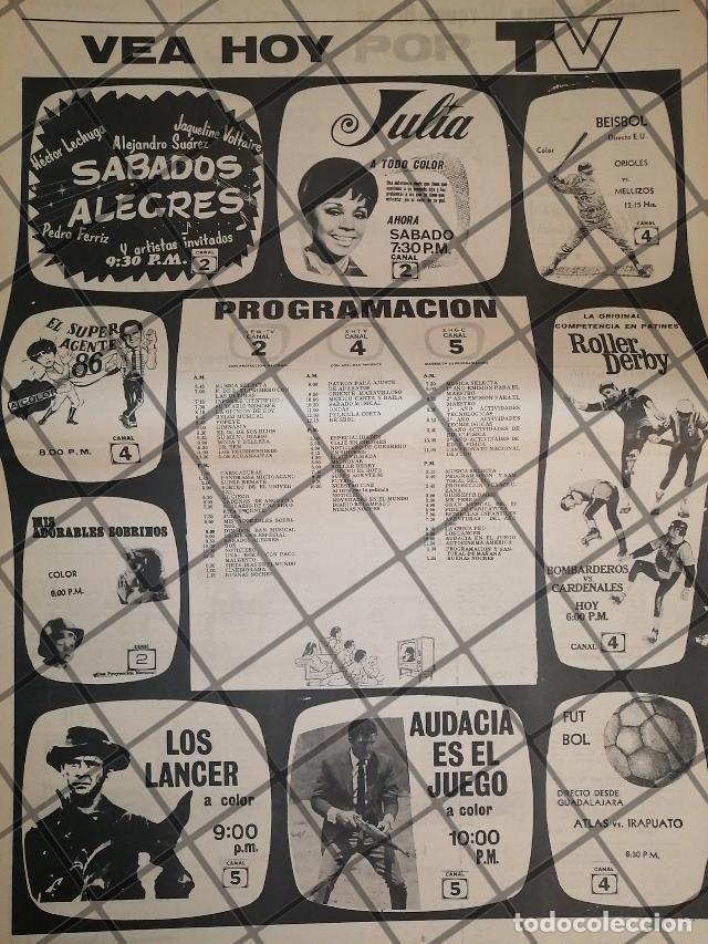 Sammeln von Plakaten: PUBLICIDAD RETRO. PROGRAMACION DE TELEVISA A.1969