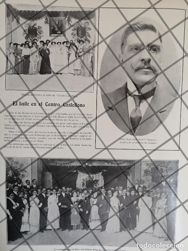 Sammeln von Plakaten: AFICHE ANTIGUO BAILE CLUB CASTELLANO 1911. JOSE I BANDERA