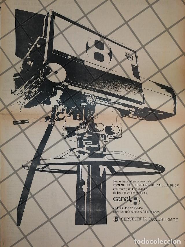 Sammeln von Plakaten: PUBLICIDAD RETRO X.H.T.M. CANAL 8 DE PUEBLA 1969 /2