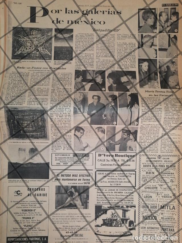 Sammeln von Plakaten: CARTEL RETRO EXPONE JOSE HERNANDEZ DELGADILLO Y MAS 1969