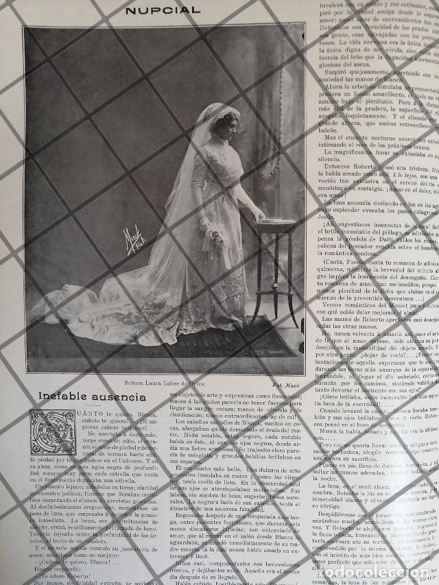 Sammeln von Plakaten: AFICHE ANTIGUO BODA. LAURA LOHSE GONZALEZ 1911