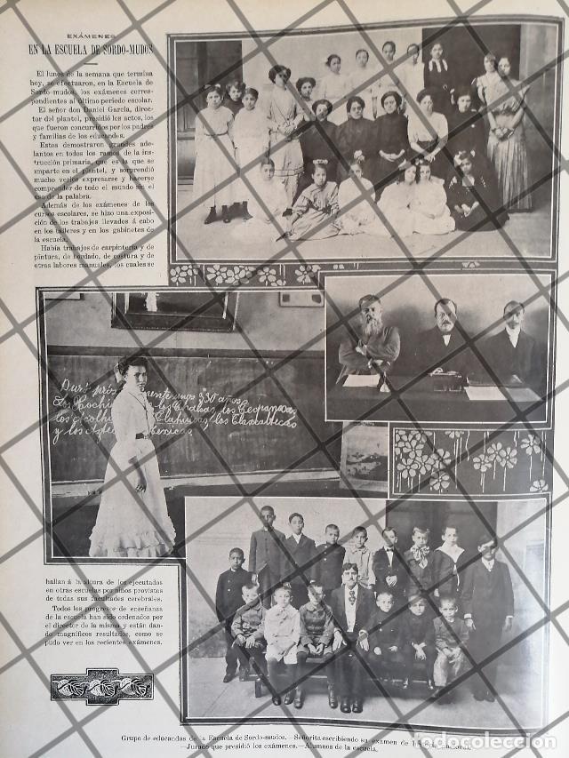 Sammeln von Plakaten: AFICHE ANTIGUO. LA ESCUELA NACIONAL DE SORDO MUDOS 1911