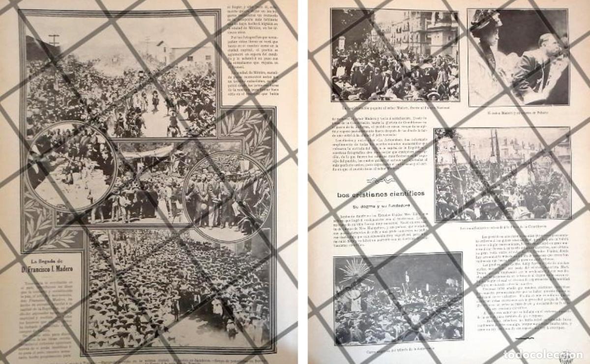Sammeln von Plakaten: AFICHE ANTIGUO FRANCICO I. MADERO LLEGA A D.F Y TORREON 1911
