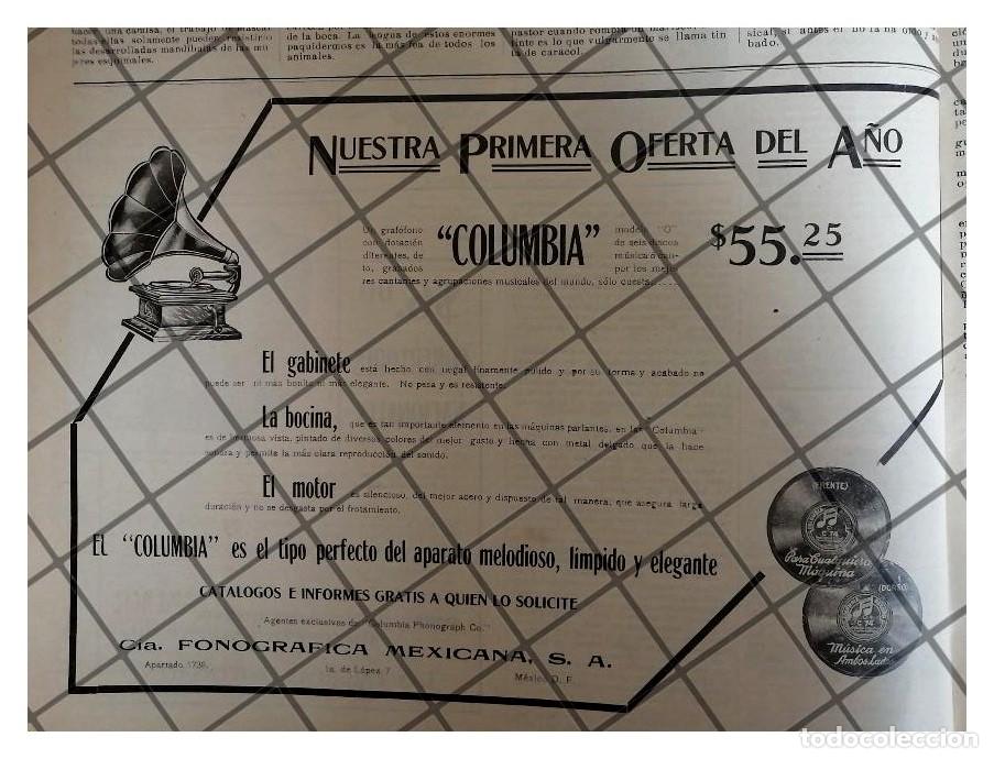 Collectionnisme d'affiches: CARTEL PUBLICITARIO ANTIGUO GRAMOFONOS COLUMBIA 1912 /3