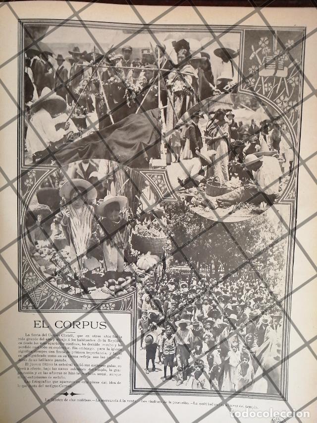 Collectionnisme d'affiches: AFICHE ANTIGUO LA FIESTA DEL CORPUS CHRISTI. CATEDRAL 1911