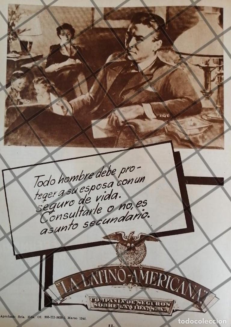 Sammeln von Plakaten: CARTEL RETRO ASEGURADORA LA LATINO AMERICANA 1948 4