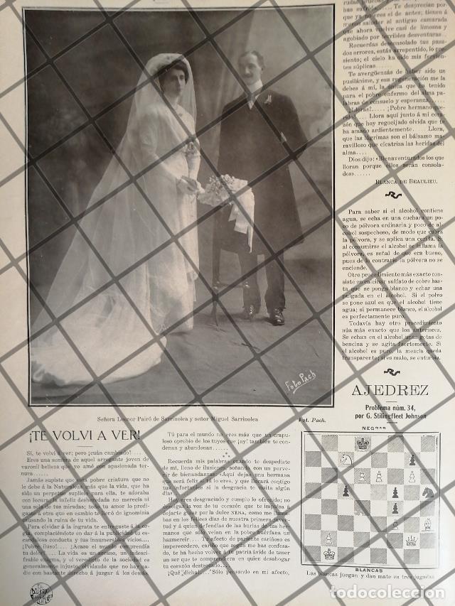 Sammeln von Plakaten: AFICHE ANTIGUO BODA. SARRINOLEA PAIRO 1911