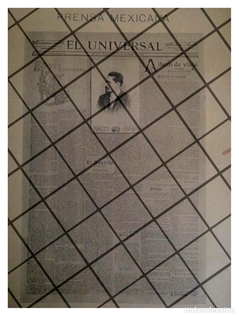 Collectionnisme d'affiches: CARTEL PUBLICITARIO ANTIGUO 1895 DIARIO EL UNIVERSAL