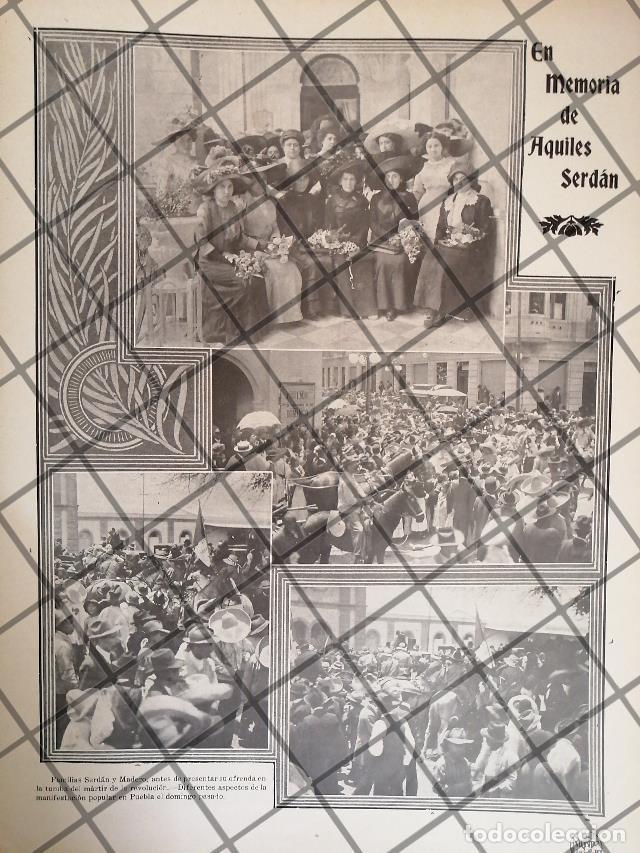 Collectionnisme d'affiches: AFICHE ANTIGUO CONMEMORAN A AQUILES SERDAN 1911
