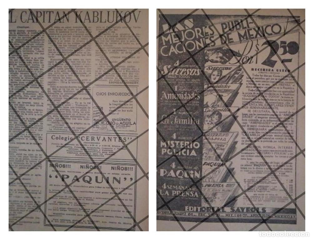 Collectionnisme d'affiches: 2 AFICHES PUBLICITARIOS RETRO LANZAN COMIC PAQUIN 1934