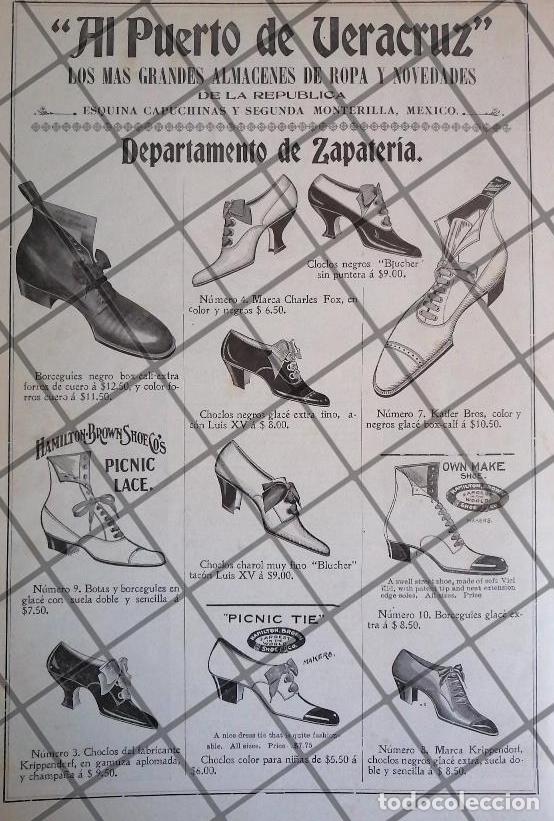 Collectionnisme d'affiches: PUBLICIDAD ANTIGUA TIENDA EL PUERTO DE VERACRUZ 1906 /22