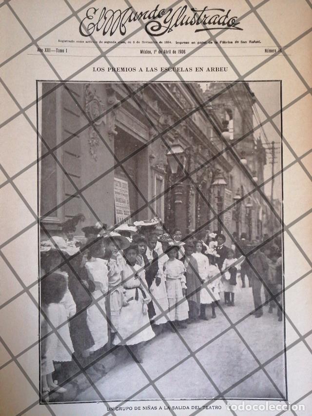 Collectionnisme d'affiches: PORTADA ANTIGUA 1906 NI&Ntilde;AS EN EL TEATRO ARBEU