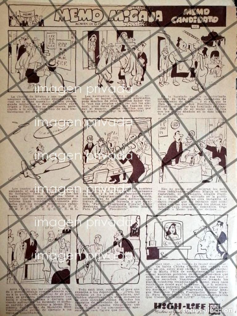 Collectionnisme d'affiches: TIRA COMICA ANTIGUA MEMO MIGAJA POR GERMAN BUTZE. 1952 4