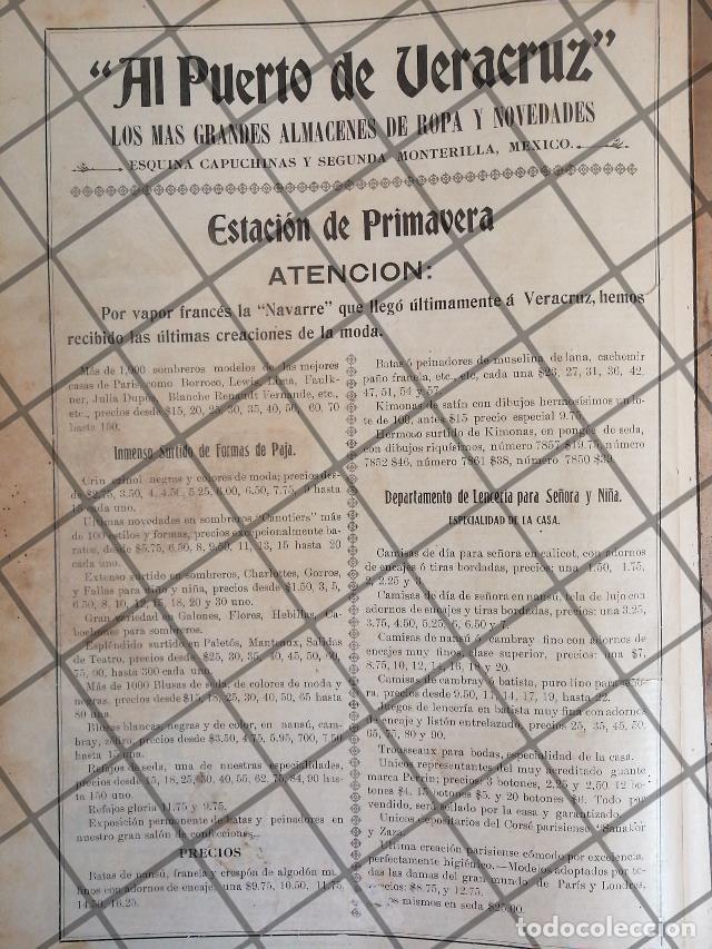 Collectionnisme d'affiches: PUBLICIDAD ANTIGUA TIENDA EL PUERTO DE VERACRUZ 1906 /27