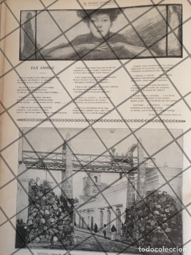 Collectionnisme d'affiches: AFICHE ANTIGUO ARCO DEL FERROCARRIL. OAXACA 1906