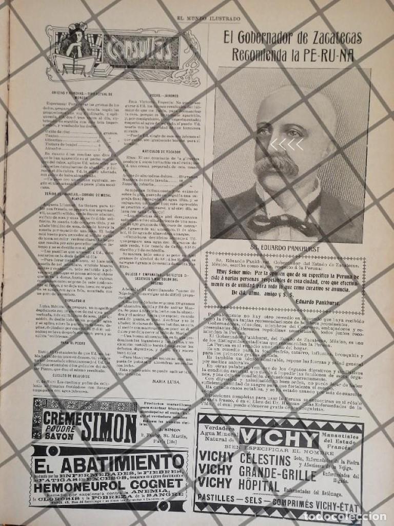 Collectionnisme d'affiches: CARTEL ANTIGUO TONICO PERUNA Y EDUARDO G. PANKHURST 1906