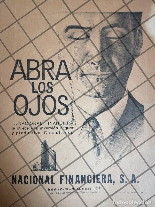 Collectionnisme d'affiches: PUBLICIDAD RETRO BANCO NACIONAL FINANCIERA 1970