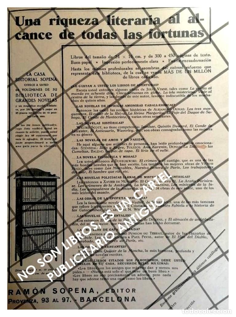 Collectionnisme d'affiches: AFICHE PUBLICITARIO ANTIGUO EDITORIAL RAMON SOPENA 1931 5