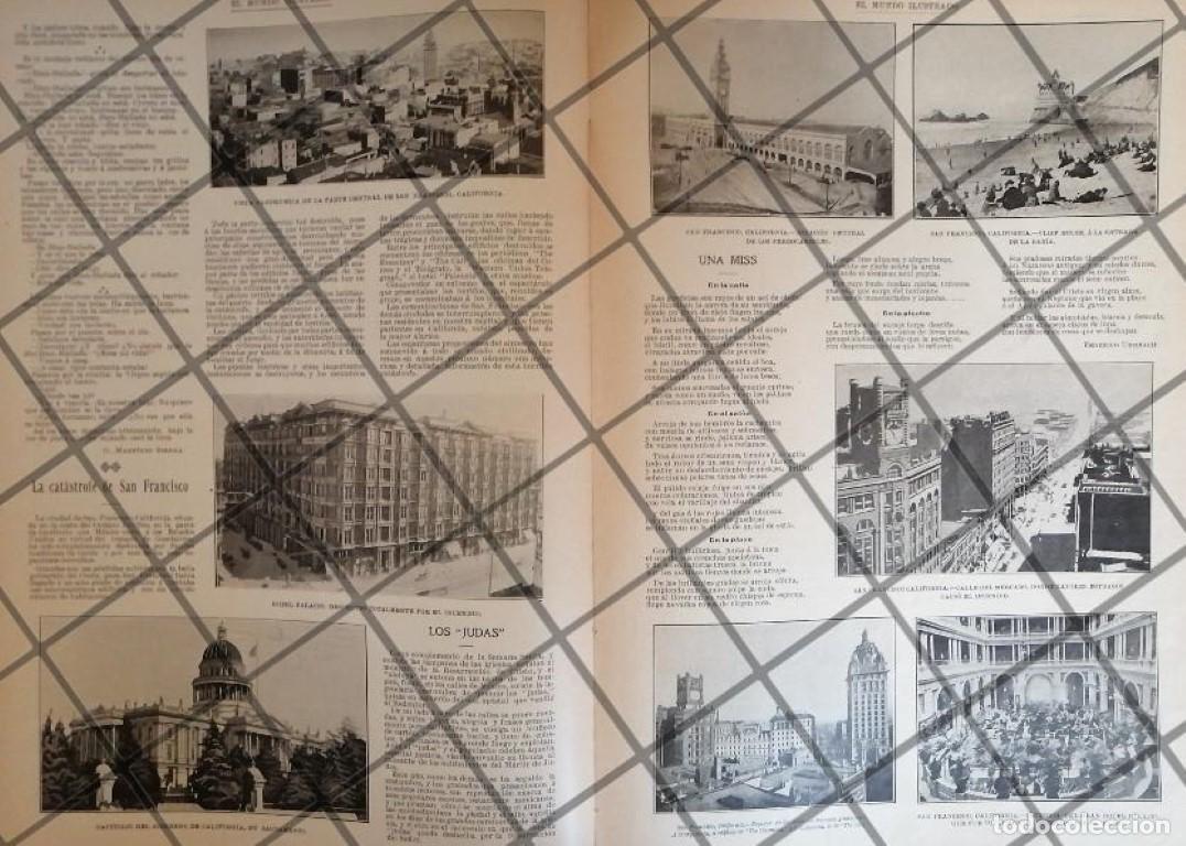 Sammeln von Plakaten: AFICHE ANTIGUO EL INCENDIO DE SAN FRANCISCO 1906