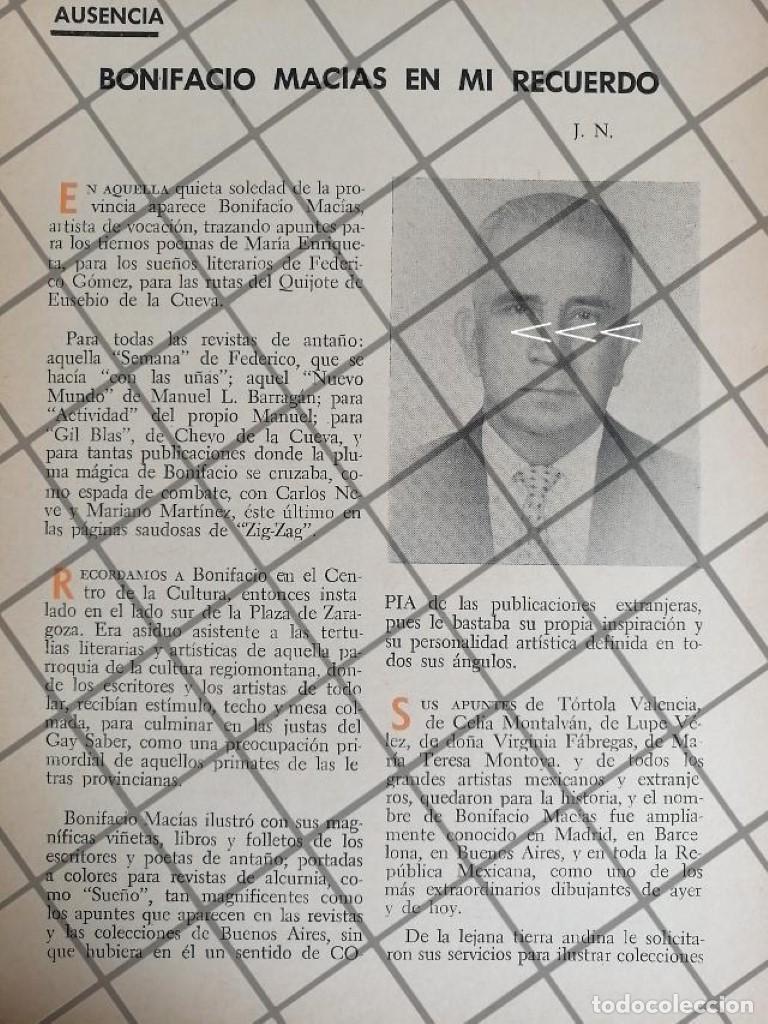 Sammeln von Plakaten: AFICHE ANTIGUO EL DIBUJANTE BONIFACIO MACIAS 1969