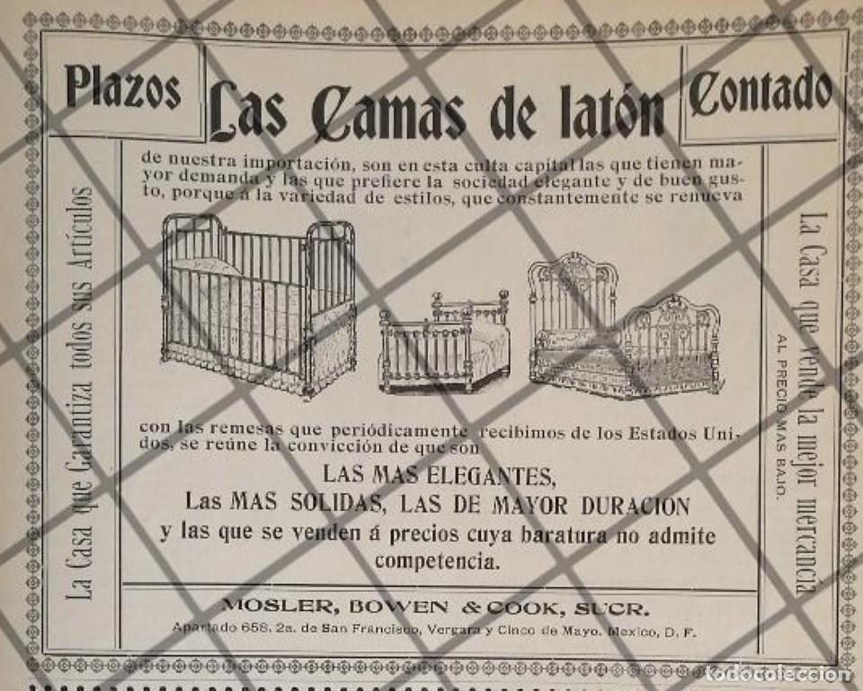 Sammeln von Plakaten: CARTEL PUBLICITARIO ANTIGUO TIENDA MOSLER BOWEN 1906 /4