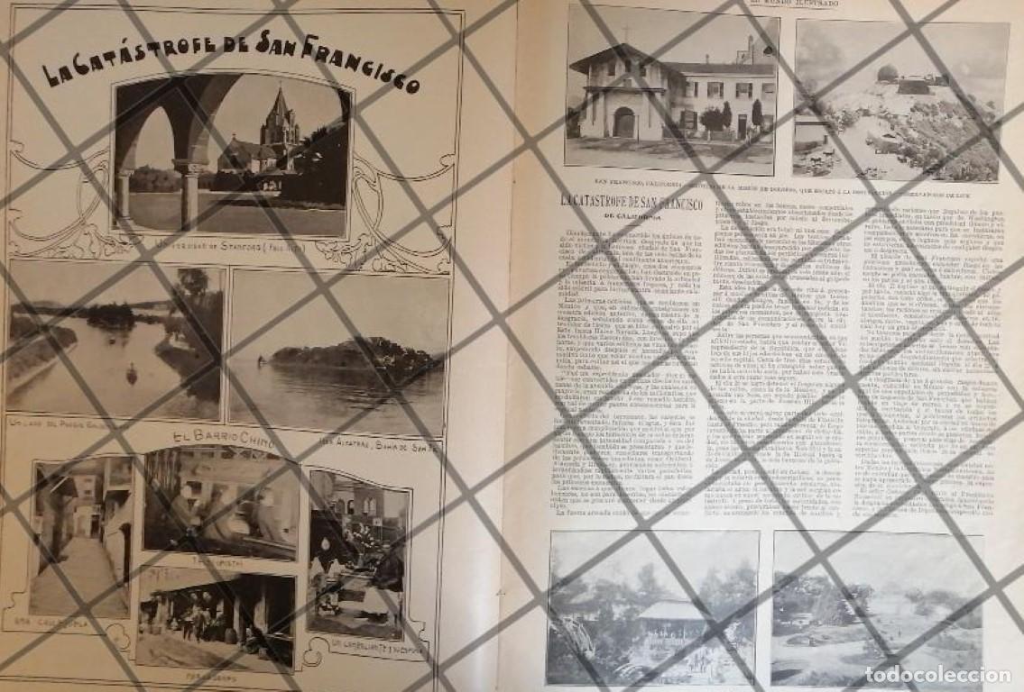 Sammeln von Plakaten: AFICHE ANTIGUO EL INCENDIO DE SAN FRANCISCO 1906