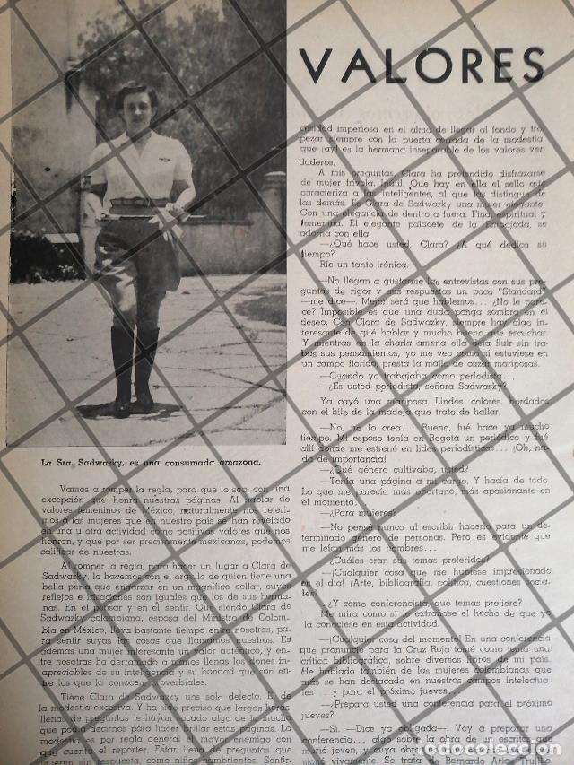 Sammeln von Plakaten: AFICHE RETRO. JINETE. CLARA INES SUAREZ DE SADWAZKY 1931