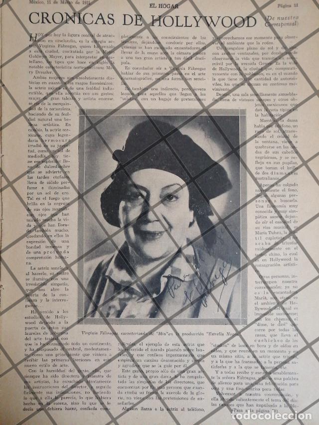 Poster collecting: AFICHE ANTIGUO VIRGINIA FABREGAS DEBUTA EN HOLLYWOOD 1931