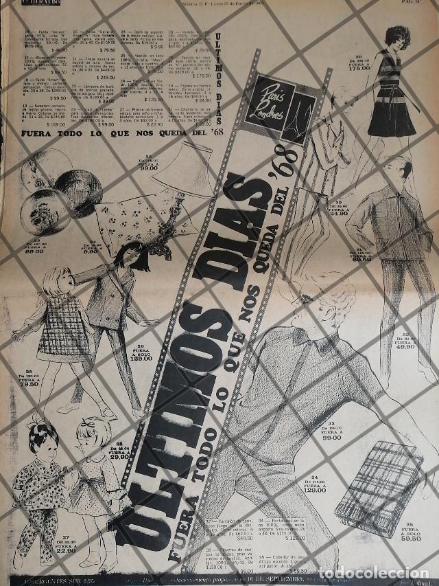 Collectionnisme d'affiches: PUBLICIDAD RETRO. TIENDA PARIS LONDRES 1969 TAM. POSTER /5